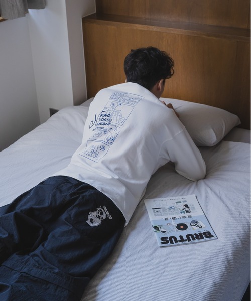 「kaoyorinakami」 長袖Tシャツ SMALL ホワイト メンズ_画像5