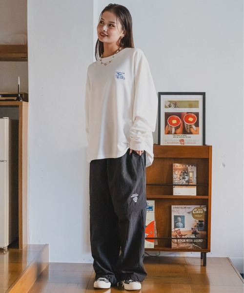 「kaoyorinakami」 長袖Tシャツ SMALL ホワイト メンズ_画像6