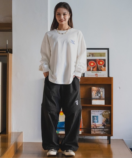 「kaoyorinakami」 長袖Tシャツ SMALL ホワイト メンズ_画像8