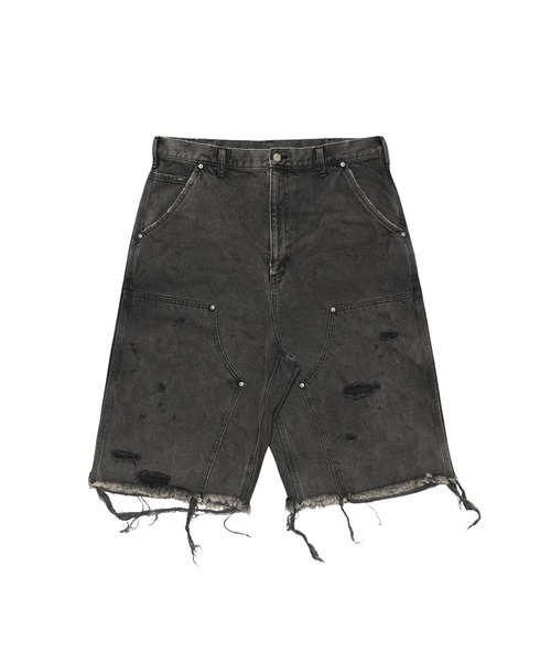 パンツ 「MIYAGIHIDETAKA」Damaged Work Shorts メンズの画像
