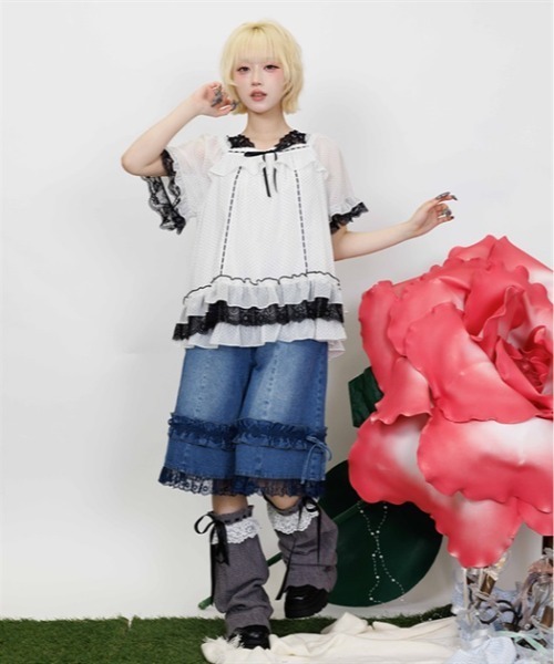 myu：loret（ミュウロレット） ワイドパンツ ジーンズ デニム デニム