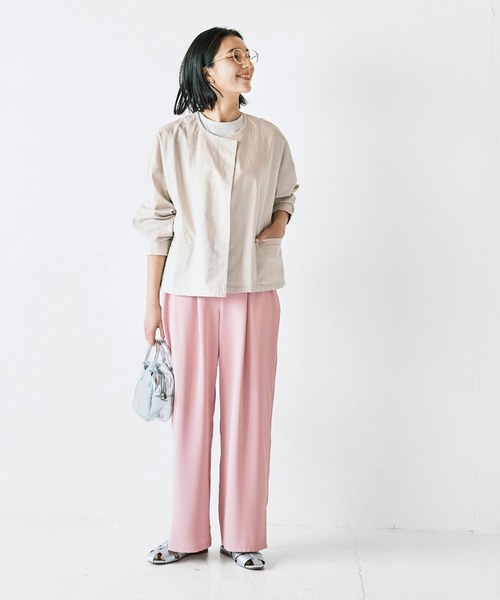 「avecmoi」 イージーパンツ LARGE ピンク レディース_画像7