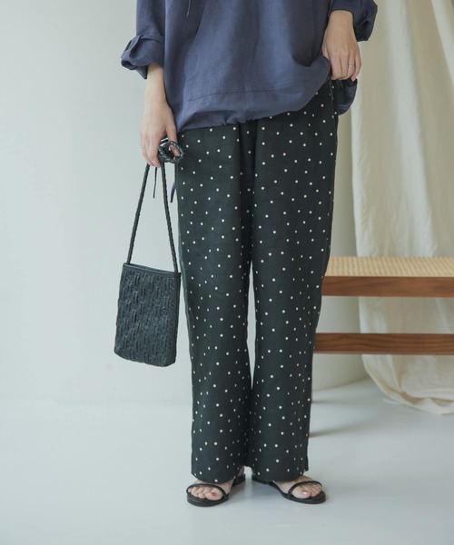「URBAN RESEARCH DOORS」 イージーパンツ MEDIUM ベージュ レディース_画像2