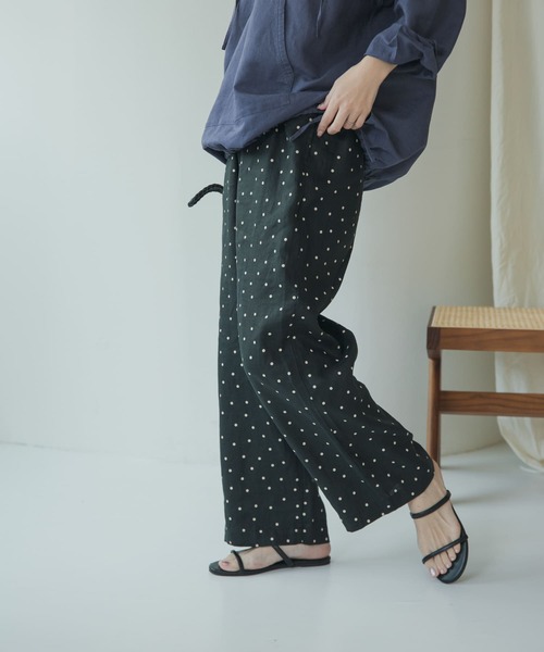「URBAN RESEARCH DOORS」 イージーパンツ MEDIUM ベージュ レディース_画像3