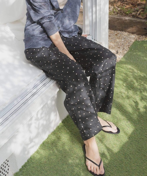 「URBAN RESEARCH DOORS」 イージーパンツ MEDIUM ベージュ レディース_画像9