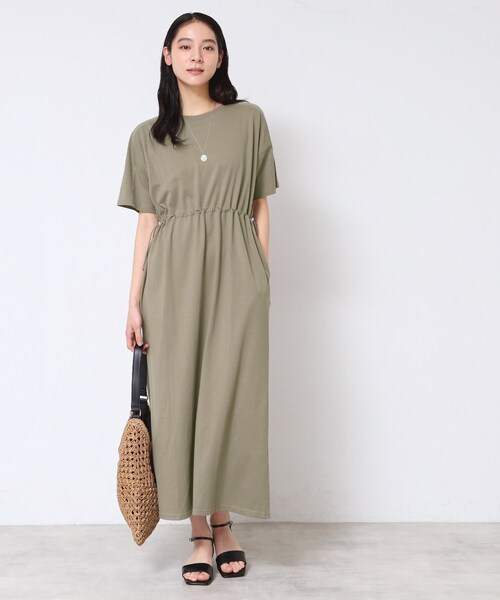 「Dessin」 Tシャツワンピース 02 チャコールグレー レディース_画像8