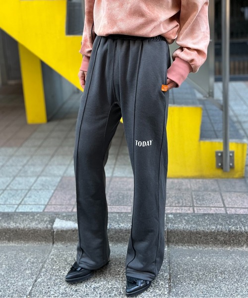 「mi via loca」 スウェットパンツ FREE 杢グレー レディース_画像5