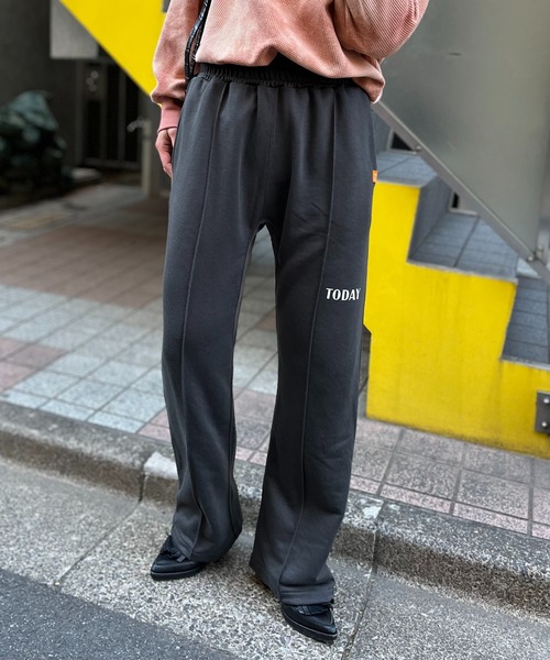 「mi via loca」 スウェットパンツ FREE 杢グレー レディース_画像9