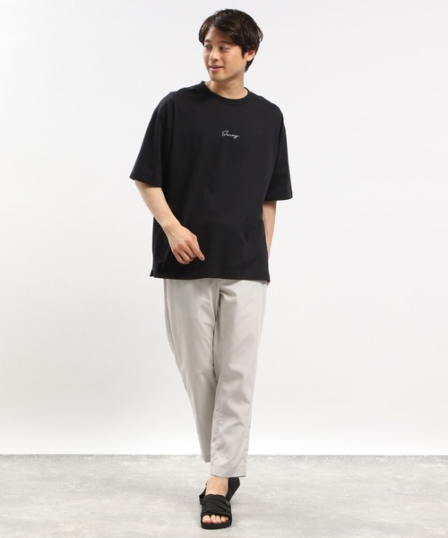 「GLOBAL WORK Smile Seed Store」 イージーパンツ LARGE ブラック メンズ_画像2