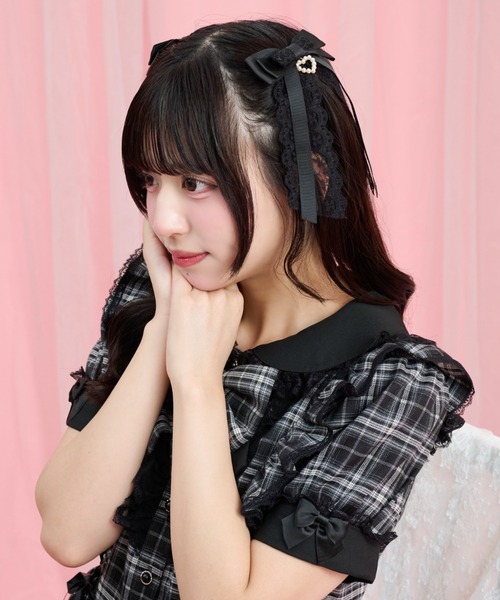 Secret Honey（シークレットハニー） ヘアクリップ レースヘアリボン2
