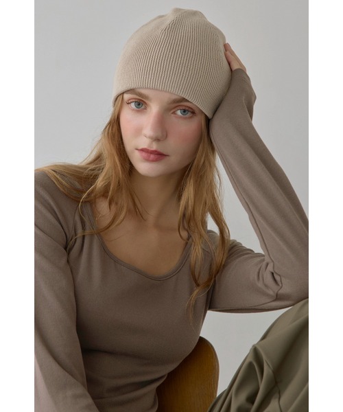 ALEXIA STAM（アリシアスタン） 帽子 ハット レディース Knit Beanie
