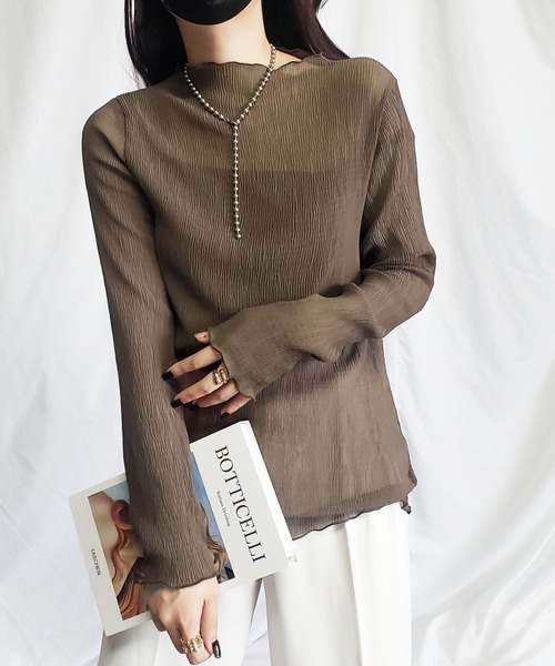 me+em select（ミームセレクト） tシャツ 「 新色追加 」楊柳シアー