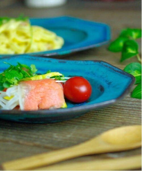 食器 「益子焼」幅広のリムと八角形のデザインがシャープな印象を与える深皿 M(19cm) | MILLION CARATS | 13