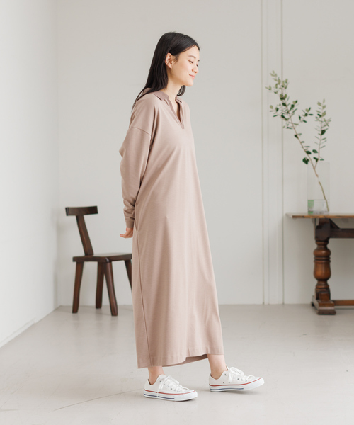collex（コレックス） ワンピース ポロ衿コンビワンピース レディース