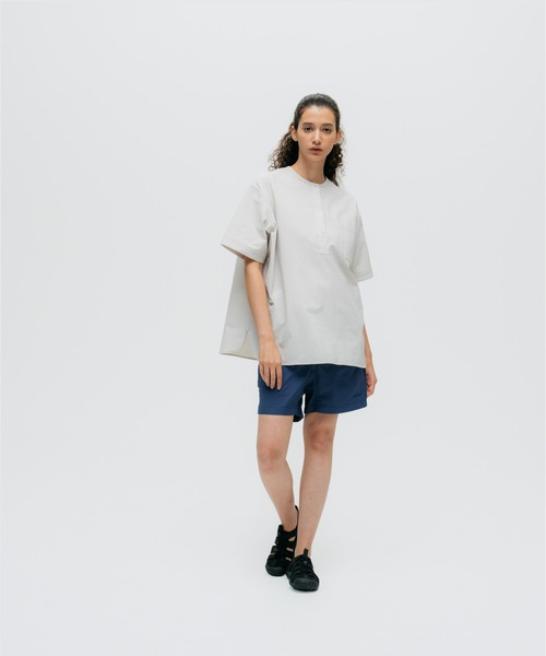 tシャツ 「WILDTHINGS / ワイルドシングス」 SEERSUCKER HENRY POCKET T レディース WILD THINGS tシャツ 「WILDTHINGS / ワイルドシングス