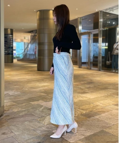 PINKY&DIANNE ピンキーアンドダイアン アートプリントフレアスカート PINKY&DIANNE ピンキーアンドダイアン アートプリントフレアスカート