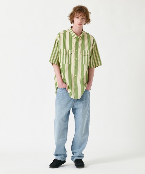 Z096/Levis PEANUTS 半袖トレーナー カットオフTシャツ L 緑 FTL × PEANUTS半袖スウェット（Tシャツ/カットソー）｜FRUIT OF