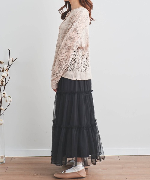 ZIMMERMANN 透かし編みニット ミニワンピース【関税なし】 透かし編み ニット セーター[品番：TY000007374]｜teddyshop