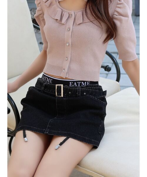 スカート デニム EATMEロゴデニムスカート レディース : 81953826  