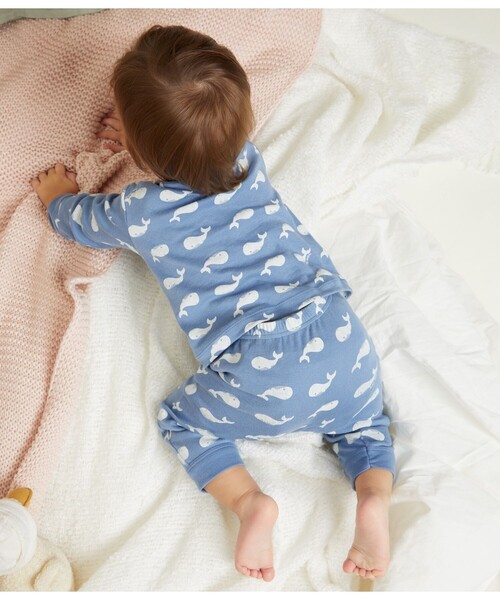 PETIT BATEAU（プチバトー） ベビー服 ロンパース プリント足なし