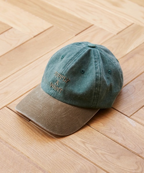 ANGIE キャップ 帽子 ウォッシュド加工ロゴキャップ レディース