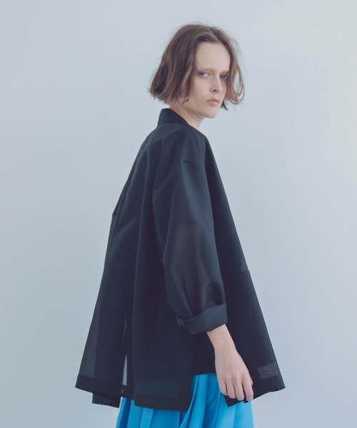 ドレスレイブsheer organdy boyfriend big jacket DRESSLAVE ジャケット テーラードジャケット sheer organdy