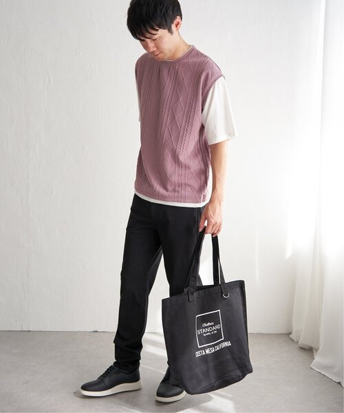 ikka トートバッグ シンプルECOトートバッグ メンズ