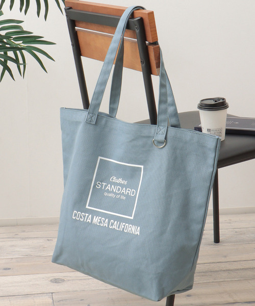 ikka トートバッグ シンプルECOトートバッグ メンズ