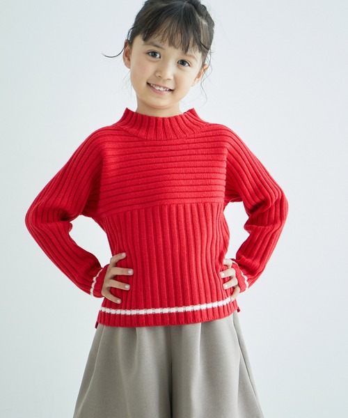 SHISHIKUI 切り替え ニット ROPE' PICNIC（ロペ ピクニック） ニット セーター 「KIDS」リブ