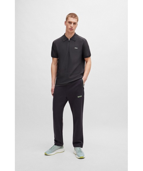 HUGO ソックススタイル スリッポンスニーカー ニットアッパー BOSS(HUGO BOSS) スニーカー ニットアッパー フィッシュボーン