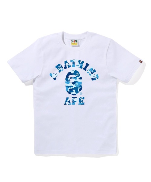 A BATHING APE tシャツ ABC CAMO COLLEGE TEE レディース : ZOZOTOWN 
