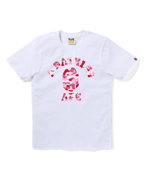A BATHING APE tシャツ ABC CAMO COLLEGE TEE レディース : ZOZOTOWN 