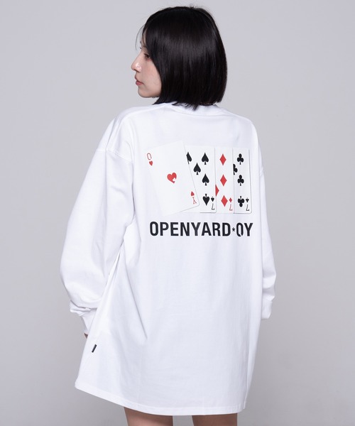 OPENYARD OY ホワイト パーカー&長袖Tシャツ セット