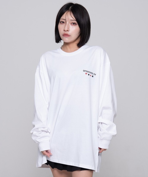 OPENYARD OY ホワイト パーカー&長袖Tシャツ セット