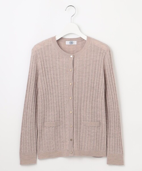 美品！J PRESS 洗える】BASIC KNIT クルーネック カーディガン 洗える】KNIT BASIC クルーネック カーディガン / J.PRESS