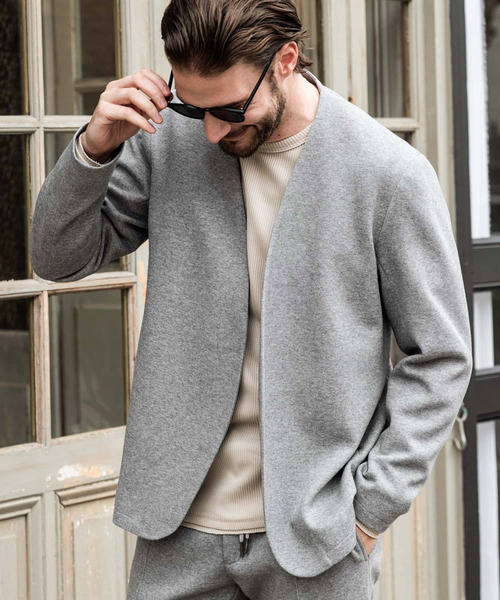 1PIU1UGUALE3 グレー テーラードジャケット 1PIU1UGUALE3 RELAX ジャケット テーラードジャケット 1PIU1UGUALE3