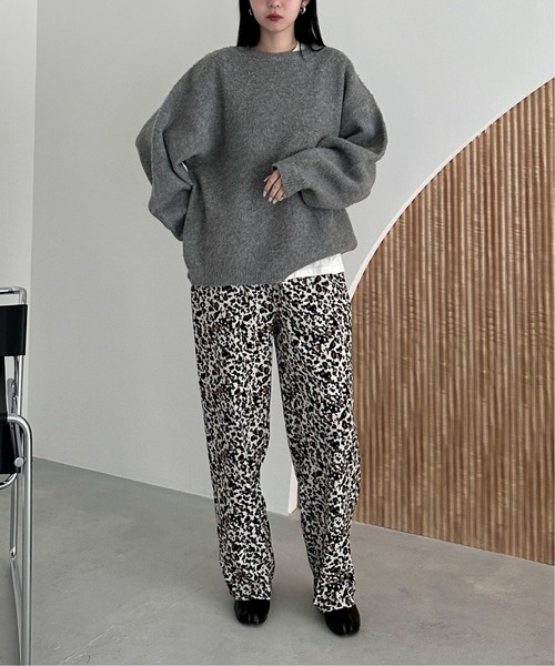 パンツ 「XSサイズあり」レオパードイージーパンツ レディース
