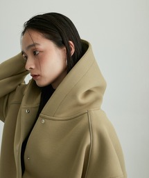【美品】アダムエロペ　サステナブル　スタンドカラーブルゾン　フリーサイズ ADAM ET ROPE'（アダムエロペ）の「【サステナブル】スタンドカラー