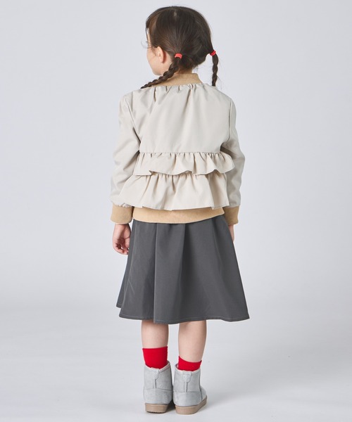 pairmanon ブルゾン アウター バックフリル MA-1 キッズ 子供服 女の子