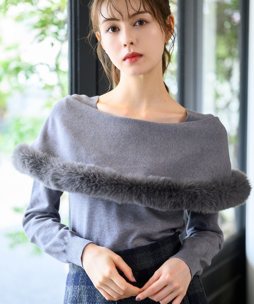 MISCH MASCH（ミッシュマッシュ） ニット セーター 2wayケープファー