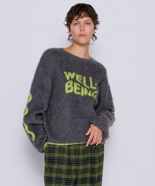 MAISON SPECIAL（メゾンスペシャル） ニット セーター WELLBEING Logo
