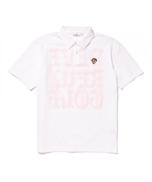デヴァローゴルフ　ドットライト カサブランカPolo DEVEREUX DEVEREUX GOLF ポロシャツ ドットライトカサブランカPOLO メンズ