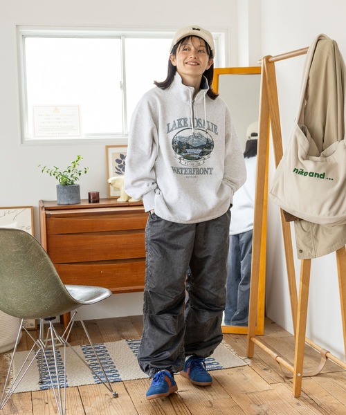新品unnumberアンナンバー【COMFY】ハーフZIPスウェットトップス THE NORTH FACE（ザノースフェイス）の「国内未発売 THE NORTH
