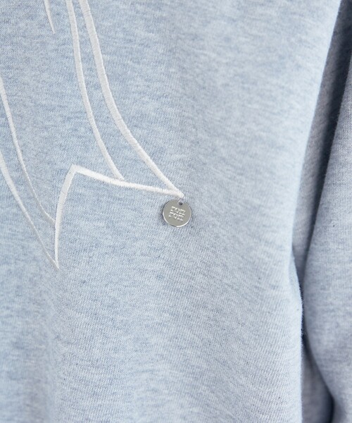 トレーナー スウェット RONRON/ロンロン BIG RIBBON LINE SWEATSHIRT/ビッグリボン 刺繍 スウェット　限定展開 レディ セール】RONRON/ロンロン BIG RIBBON LINE SWEATSHIRT/ビッグ