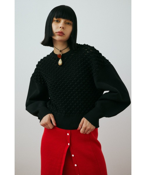 ニット セーター 3D knit tops　　3Dニットトップス レディース