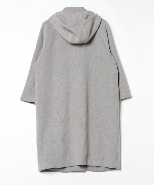 ◆美品◆ナノユニバース◆3.4万◆ポンチョウールコート◆グレー◆フード◆フリー NANO universe（ナノ・ユニバース） 「nano＆co」コート 36 ライト