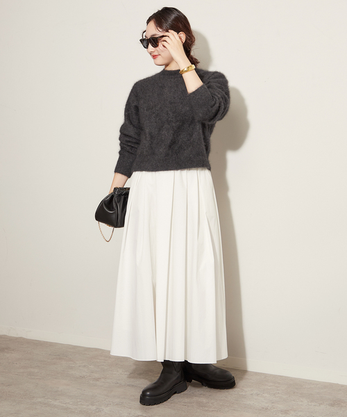 plage（プラージュ） ニット 「WEB限定追加」Fur Back Open プル