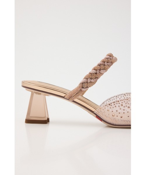 お時間限定価格　【美品】STACCATO デリルヌーディークリアミュール STACCATO(スタッカート)｜デリルヌーディークリアミュール