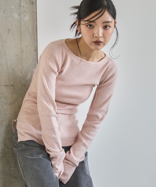 feepur ニット セーター 「ハンドウォッシャブル」ボートネック