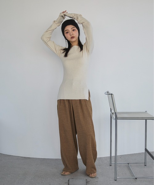feepur ニット セーター 「ハンドウォッシャブル」ボートネック
